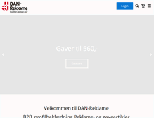 Tablet Screenshot of danreklame.dk